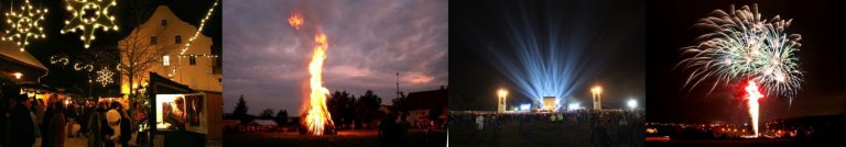 Ziegelei Panorama Veranstaltungen bei Nacht