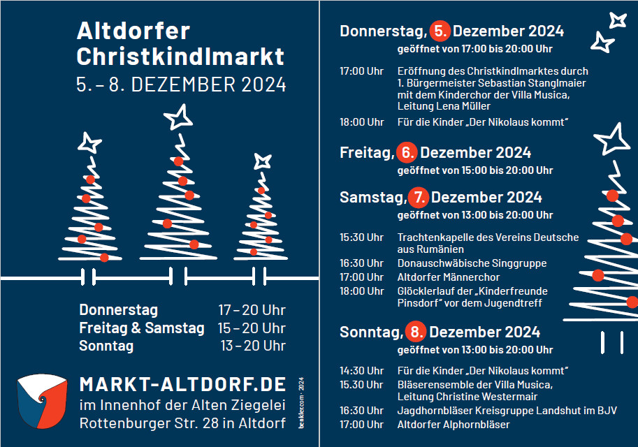 Programm Christkindlmarkt 2024