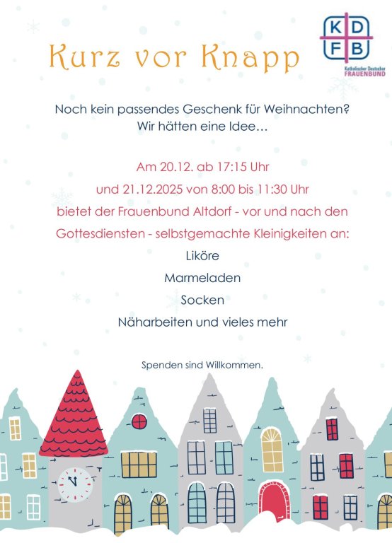 Kurz vor knapp 2025 Kurz vor knapp 2025