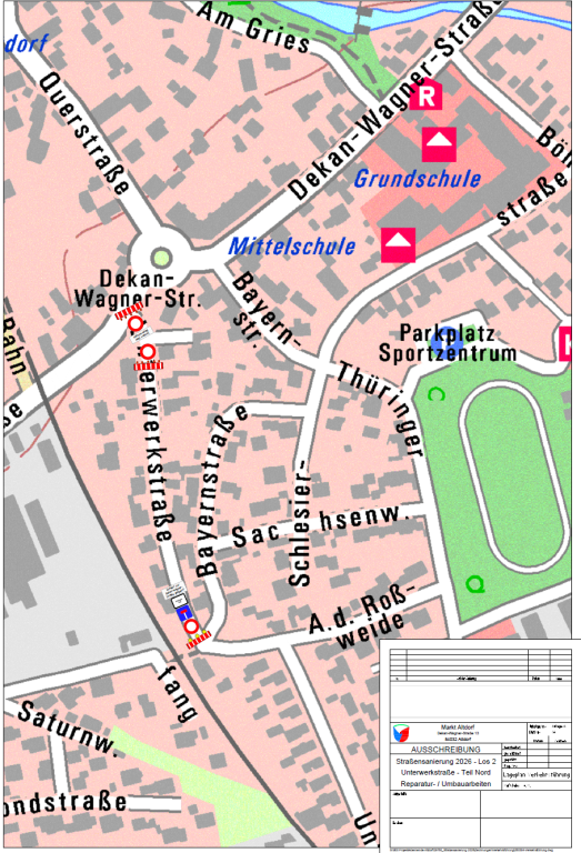 Sperrung Unterwerkstraße September 2026
