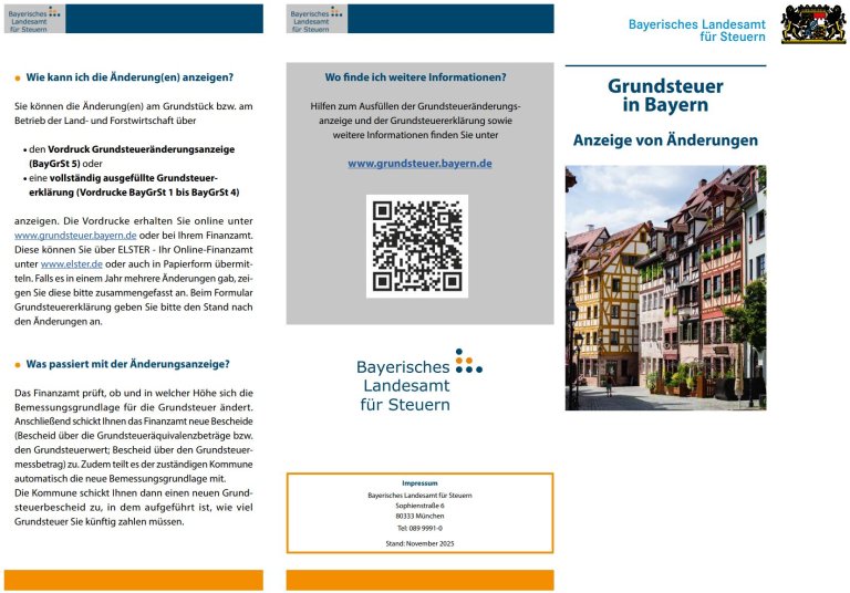 Flyer Grundsteuer in Bayern Seite 1