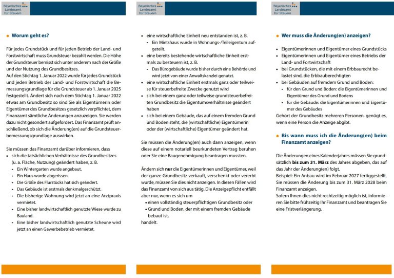 Flyer Grundsteuer in Bayern Seite 2