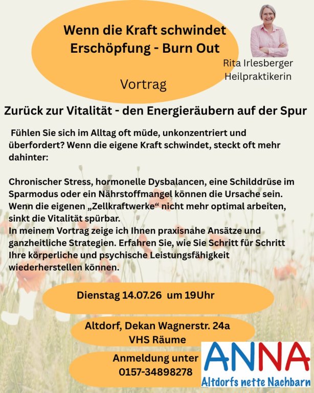 Vortrag Burn out 14.07.26