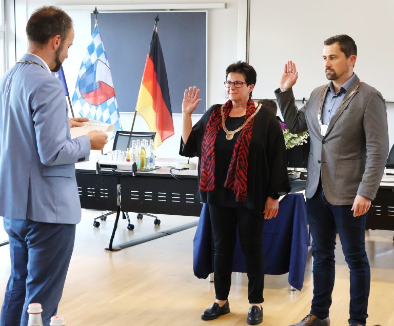 Vereidigung Wimmer und Zwander